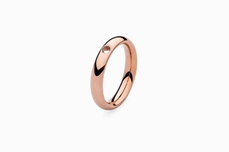 Qudo Rose Gold Ring Slim - Size 62